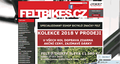 Desktop Screenshot of feltbikes.cz